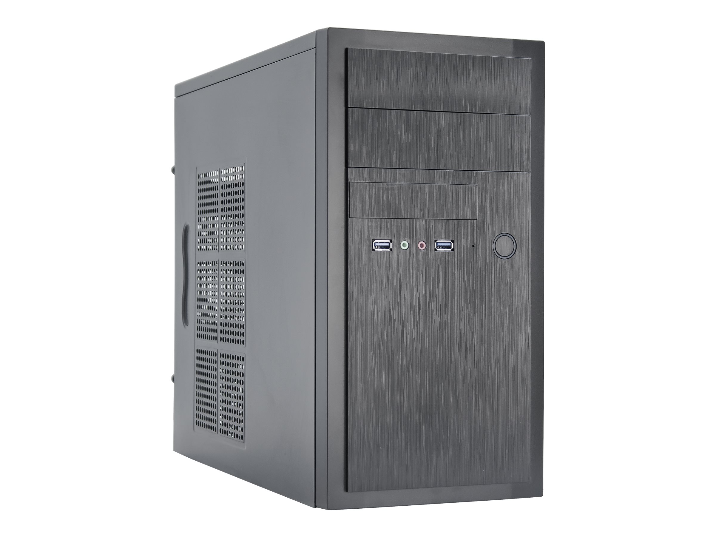 Chieftec Elox Series HT-01B Mini Tower Computergehäuse Micro ATX ohne Netzteil Schwarz