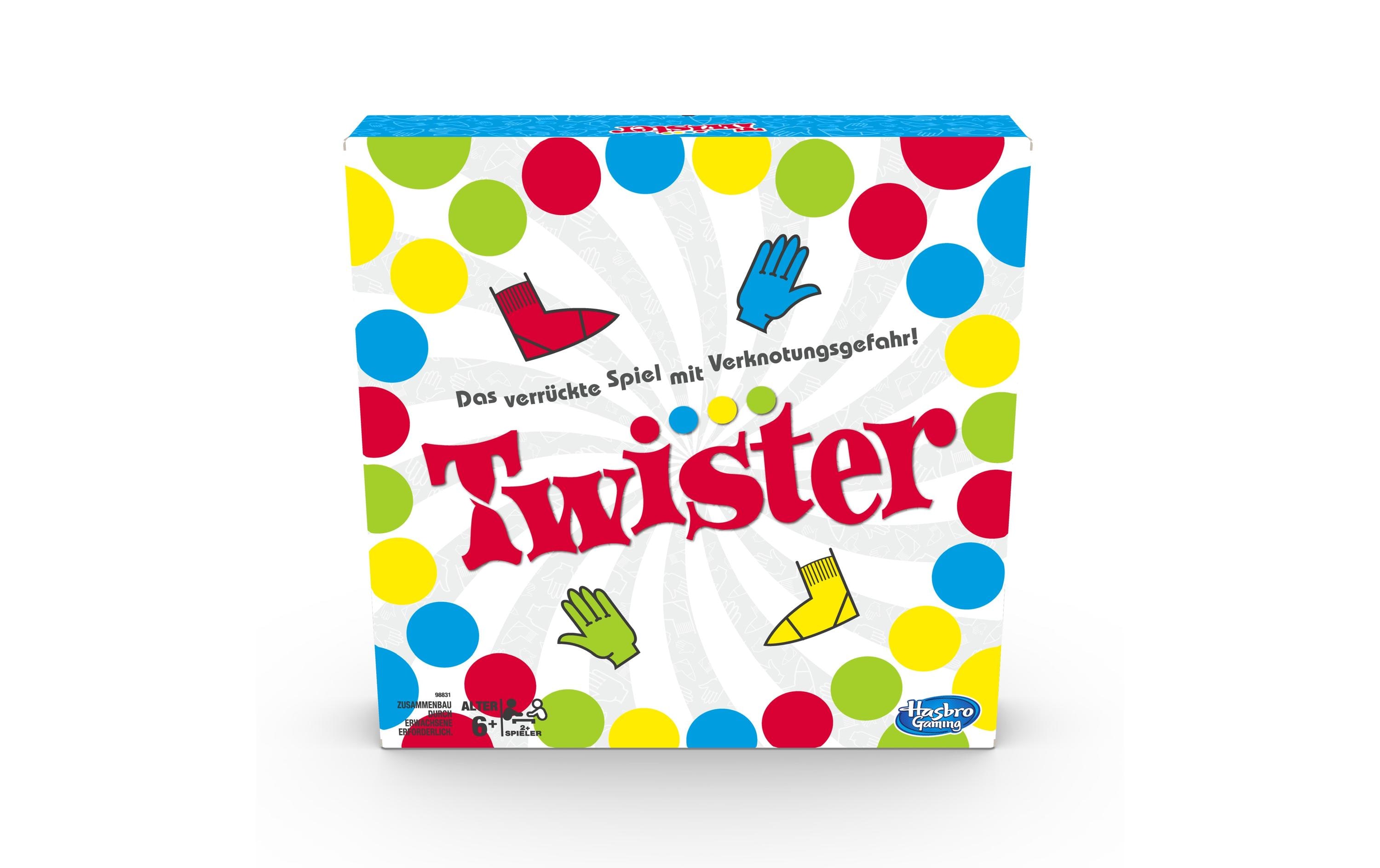 Hasbro Gaming Twister Geschicklichkeitsspiel 4 Spieler Mehrfarbig