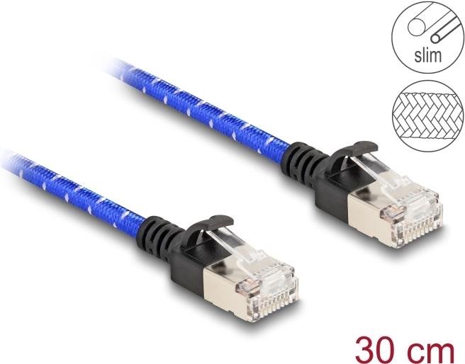 DeLOCK 80375 Netzwerkkabel Blau 0,3 m Cat6a U/FTP (STP) (80375)