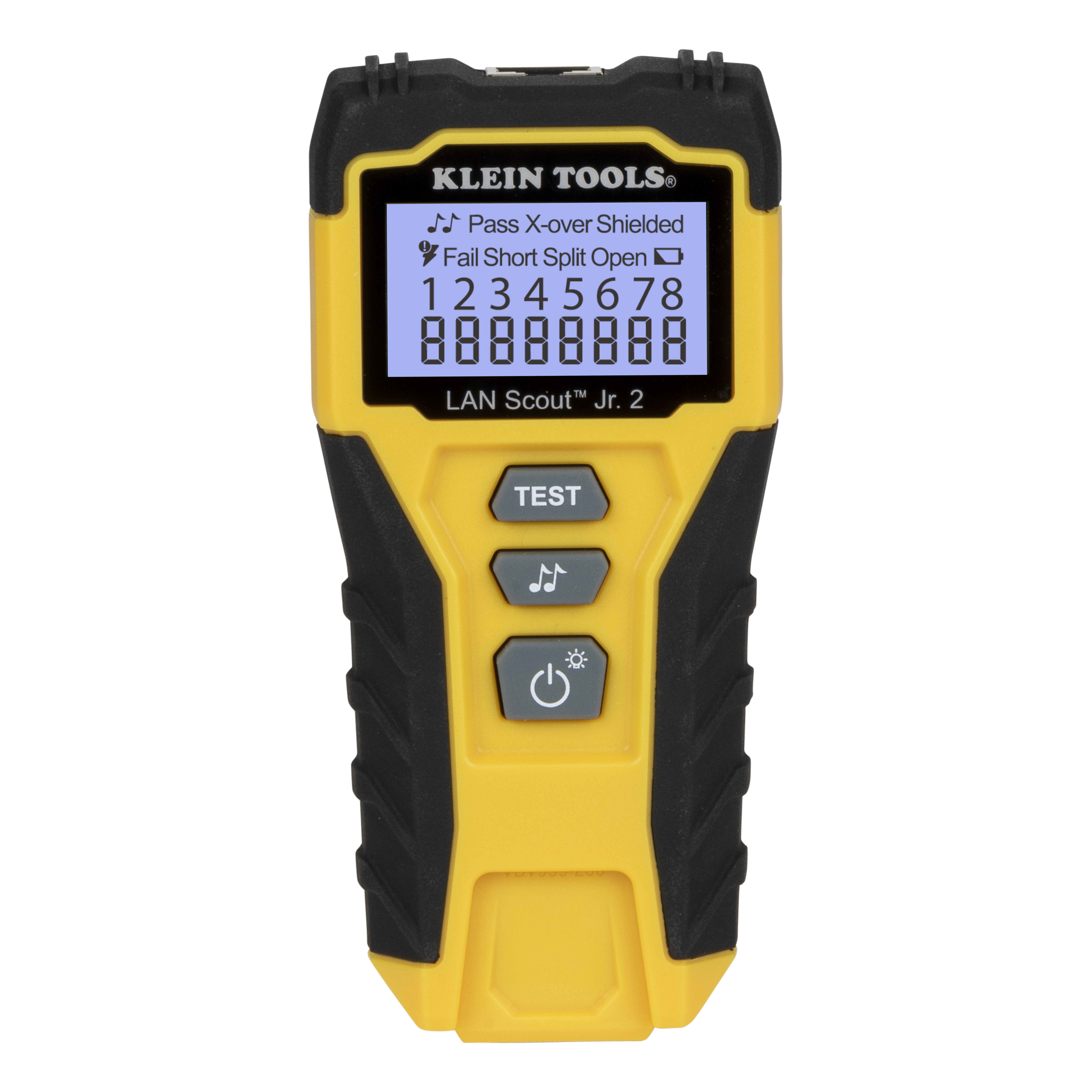 Klein Tools LAN Scout Jr. 2 Netzwerktester RJ-45 Cat3/Cat5E/Cat6/6A/Cat7 Schwarz, Gelb