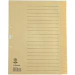 Esselte Tauenpapier-Register, blanko, A4, 20-teilig, chamois 2-fach Lochung, Tauenpapier, 100 g/qm, blauer Engel - 25 Stück (621006)