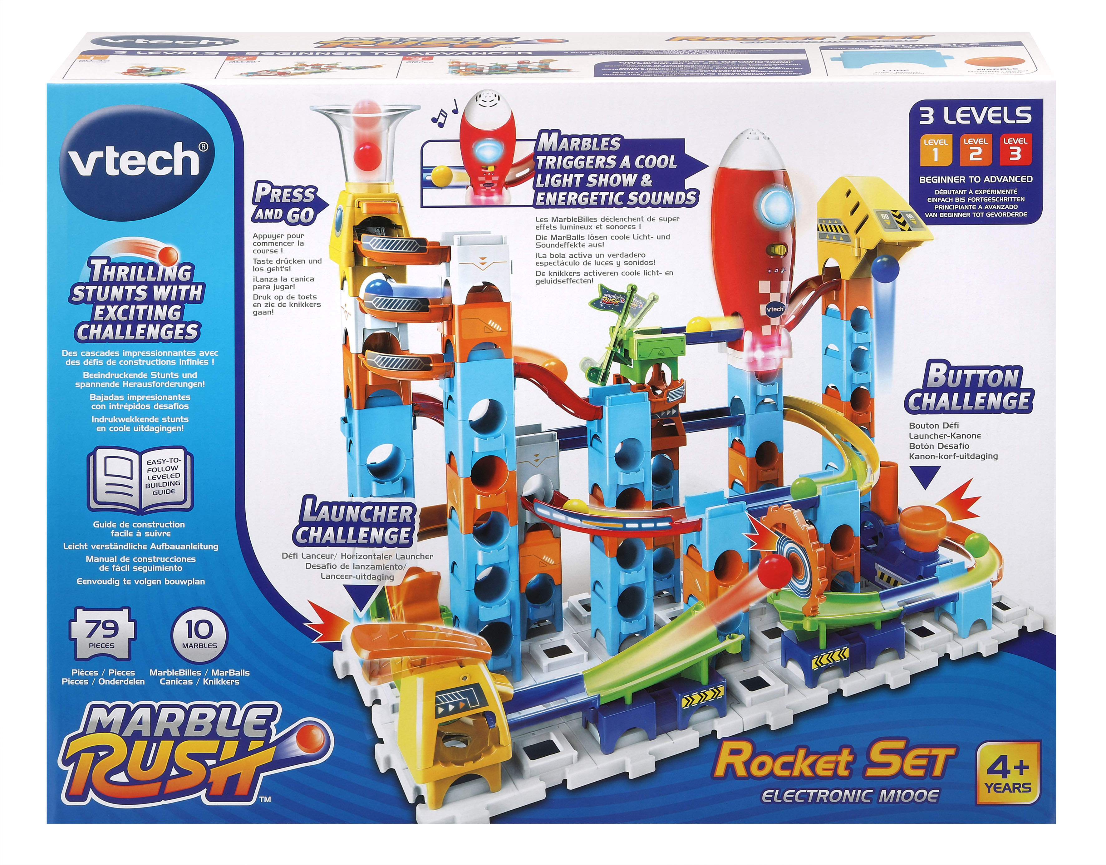 VTech Marble Rush Rocket Set Electronic M100E Lernspielzeug Mehrfarbig