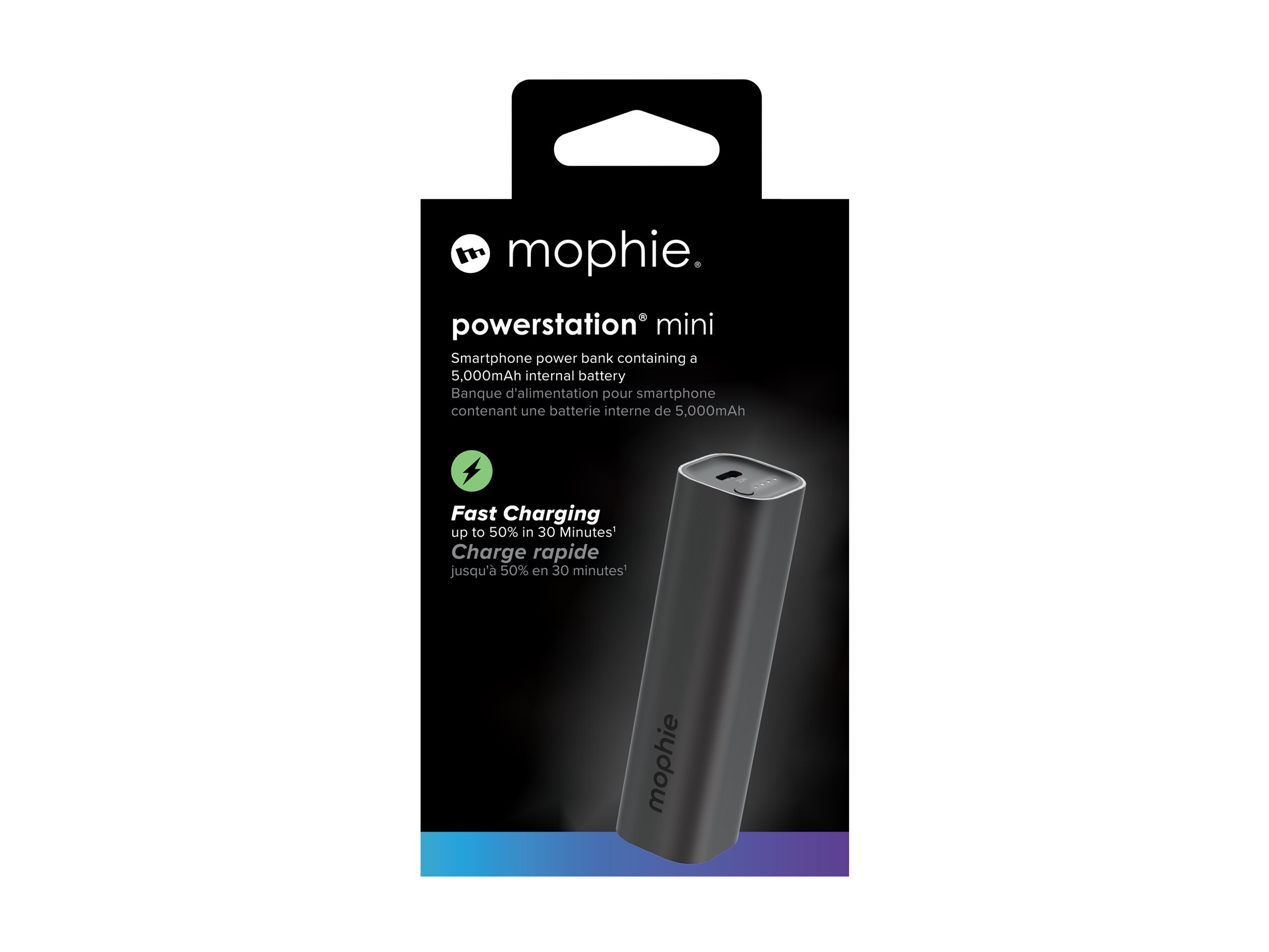 mophie powerstation mini Powerbank 5000 mAh 20 Watt Schwarz