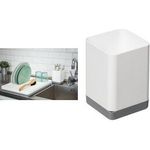 plast team Besteckablaufbehälter MONTREAL, weiß/grau Material: PP, zur Aufbewahrung von Messern, Gabeln & Löffel - 1 Stück (11550800)