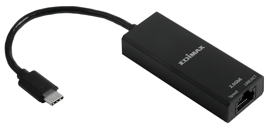 Edimax EU-4307 V2 USB-C 3.1 Netzwerkadapter 2.5 Gbit/s Schwarz