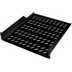 ROLINE 19 Zoll Fachboden 2 HE 550 T 25kg Tragkraft schwarz (26.21.0192)