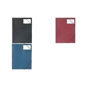 DURABLE Eckspanner Premium, DIN A4, Hartfolie, schwarz extrem stabil und langlebig, mit Gummi-Eckspannern - 1 Stück (2320-01)