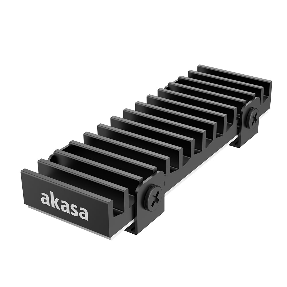 Akasa Gecko Pro SSD-Kühlkörper Aluminium Schwarz