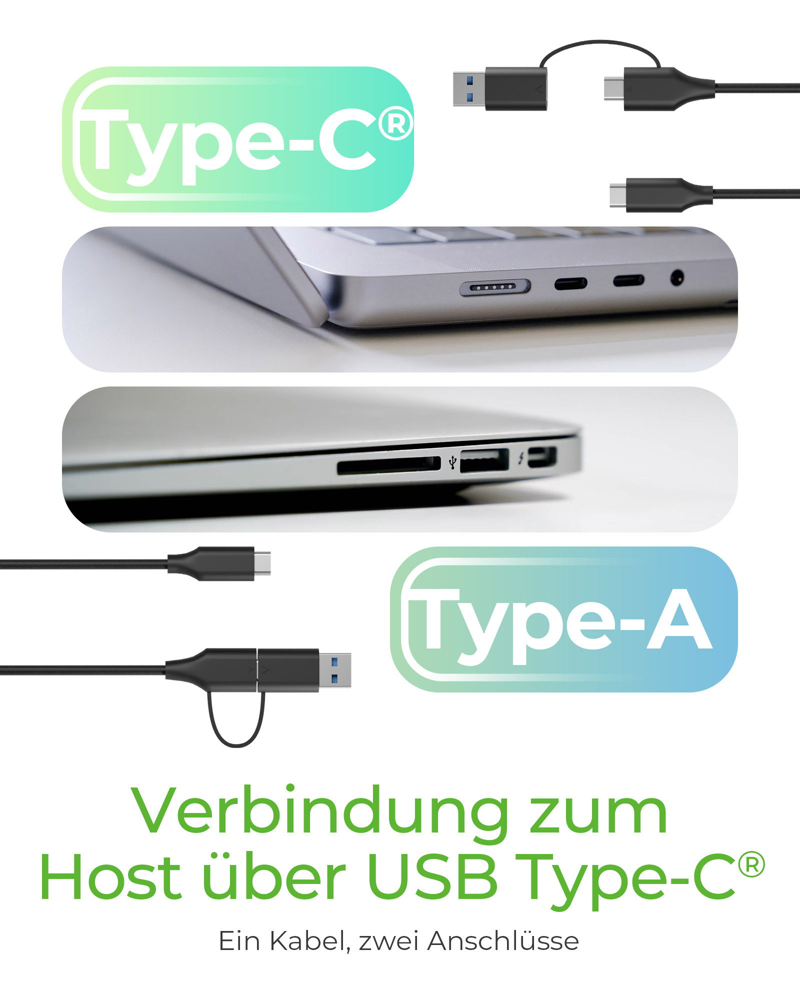 ICY BOX IB-201T-CU31 SSD-Gehäuse 2,5" SATA USB-C 3.2 Gen 2 Werkzeuglos Schwarz