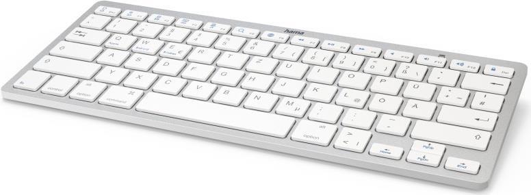 Hama Bluetooth-Tastatur KEY4ALL X510 silber/weiß (00125135)