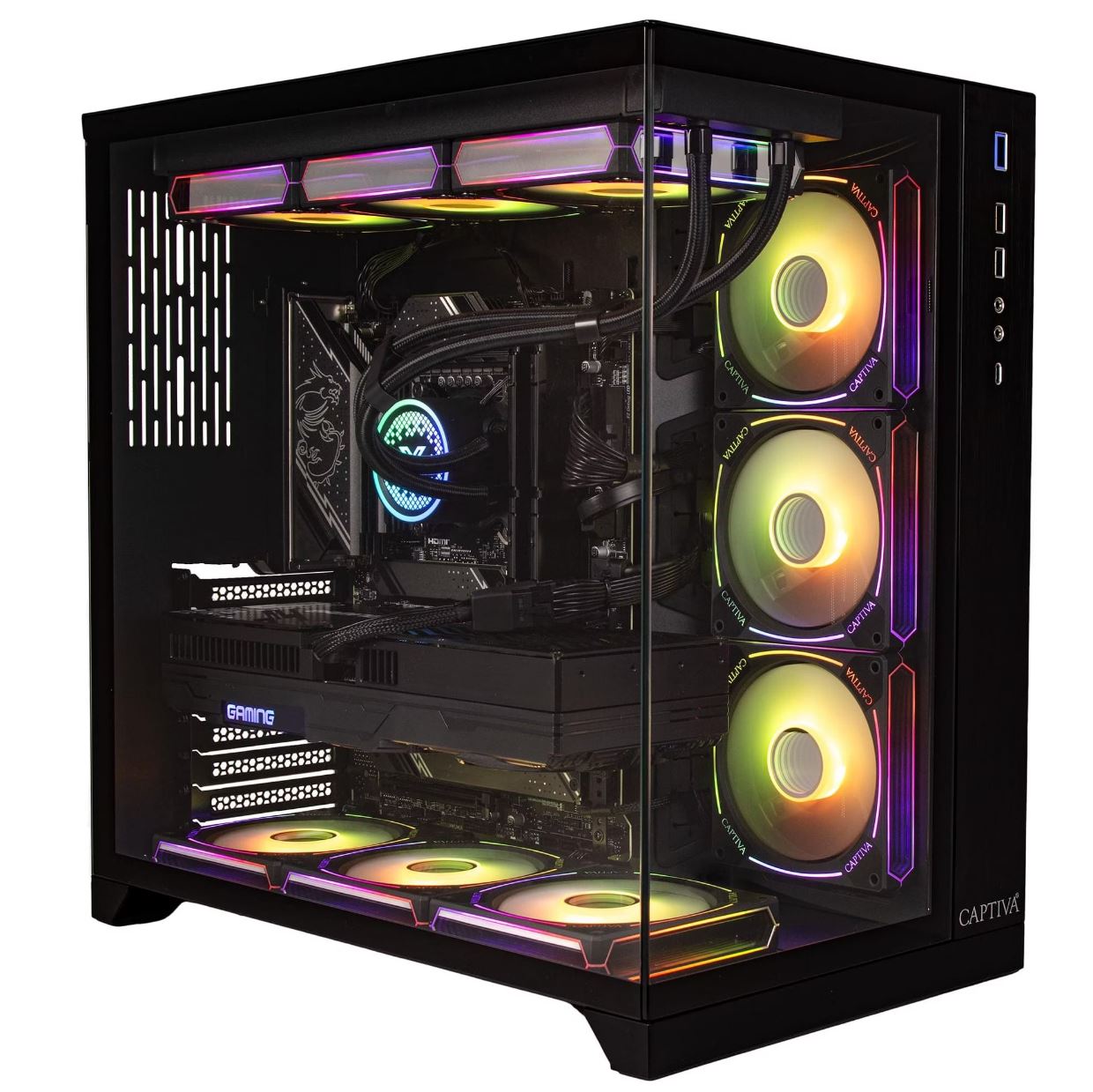 Captiva Advanced Gaming R99-455 Gaming-PC (Ryzen 7 9850X3D, RTX 5060 Ti 16GB GDDR7, 32GB DDR5, 1TB SSD, WLAN)