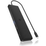 RaidSonic IB-DK2116-C Notebook-Dockingstation & Portreplikator Andocken USB 3.2 Gen 2 (3.1 Gen 2) Type-C Schwarz (IB-DK2116-C)