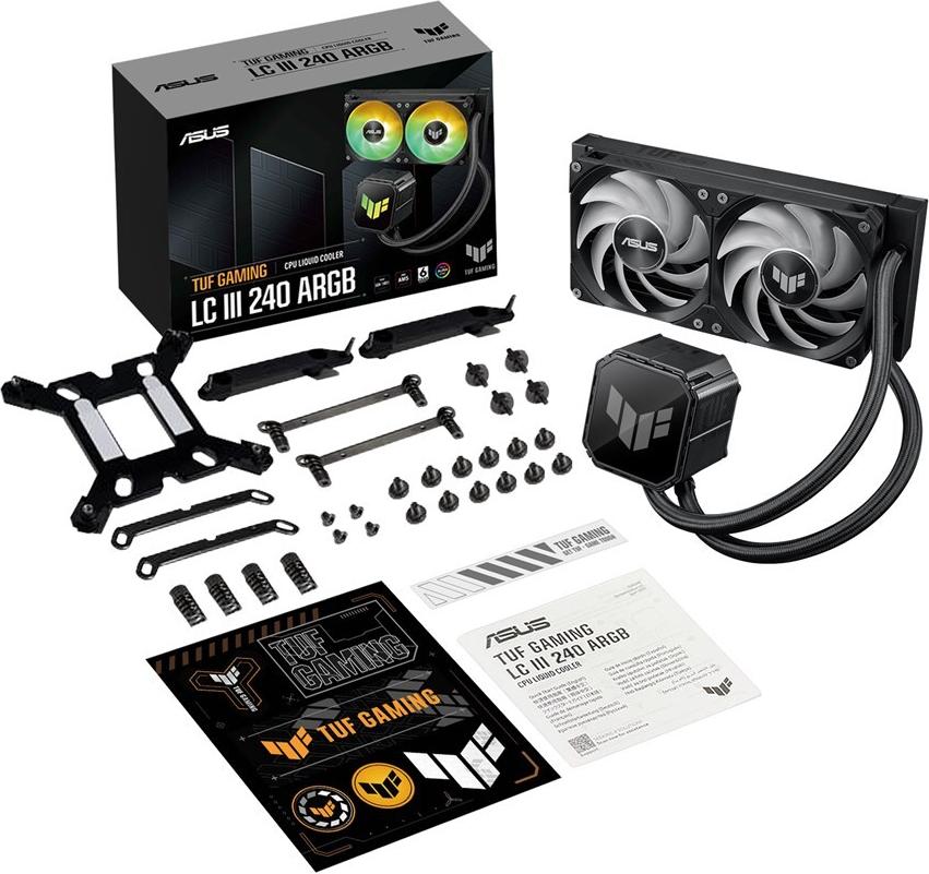 ASUS TUF Gaming LC III 240 ARGB All-in-One-Wasserkühlung 240 mm Schwarz