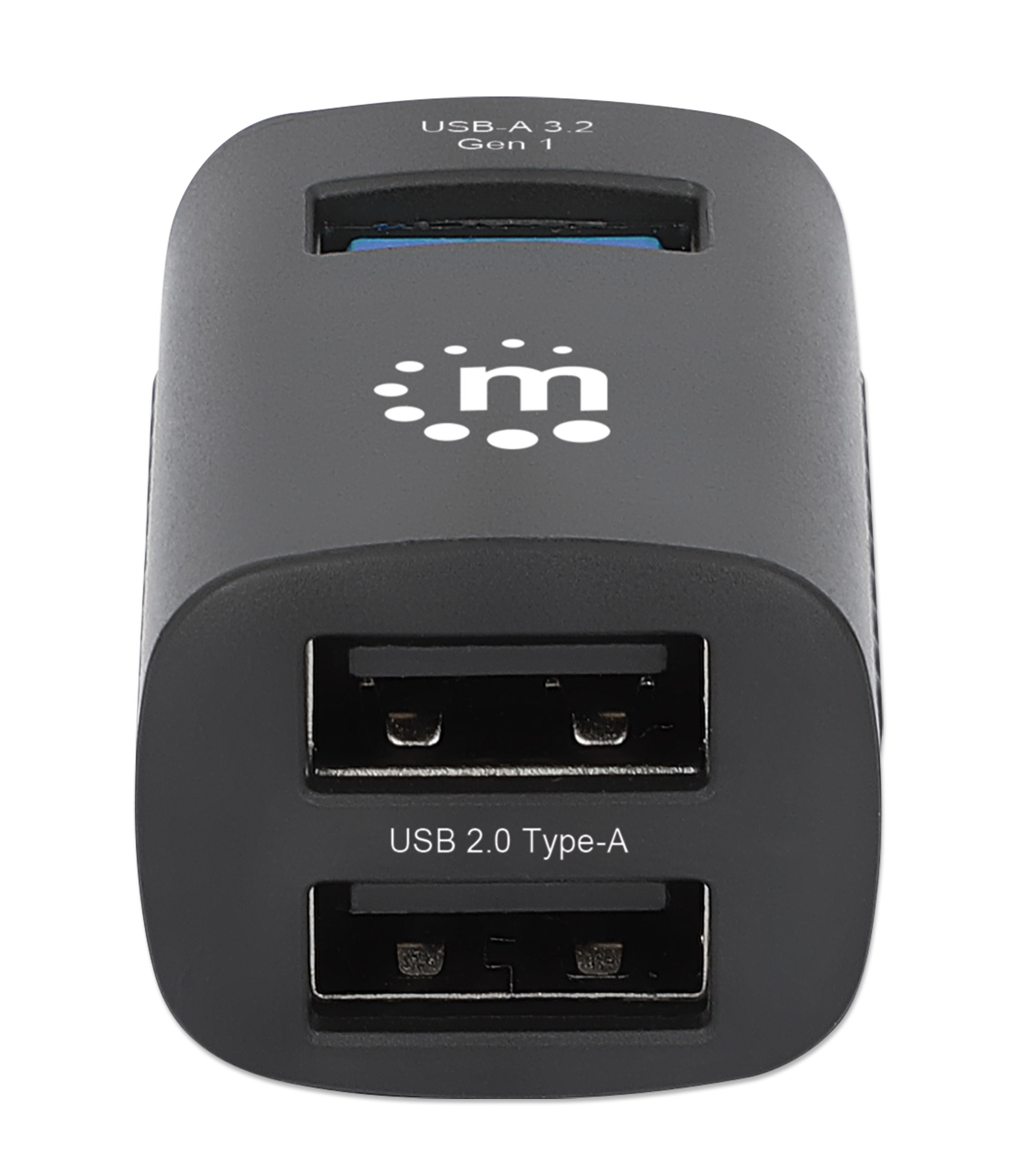 Manhattan 180993 USB-Hub USB Type-C auf 3x USB-A 2 m Schwarz