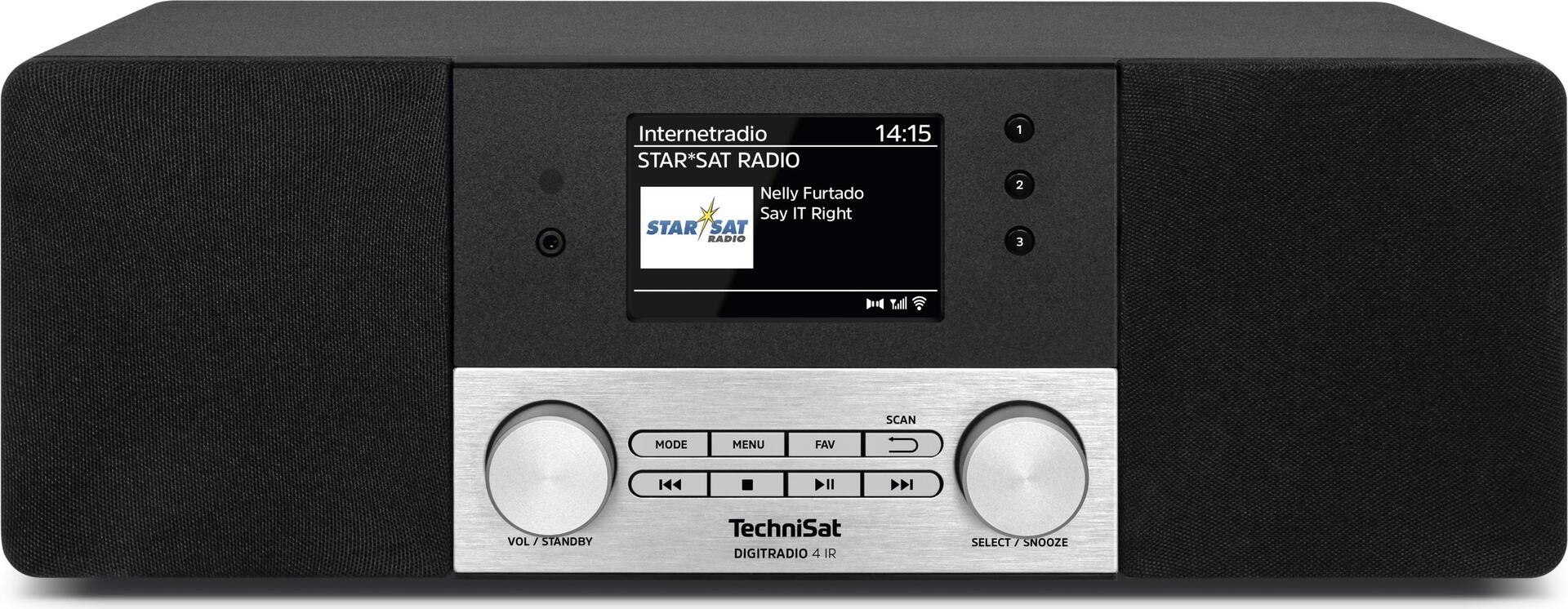 TechniSat DIGITRADIO 4 IR Internet Analog & Digital Schwarz - Silber (0000/3957)