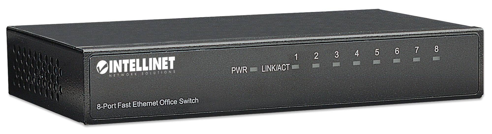 INTELLINET Fast Ethernet Office Switch 8-Port, Desktop, Metall (523318)