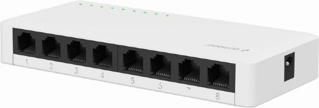 Gembird NSW-G8-01 Netzwerk-Switch Unmanaged Gigabit Ethernet (10/100/1000) Weiß (NSW-G8-01)