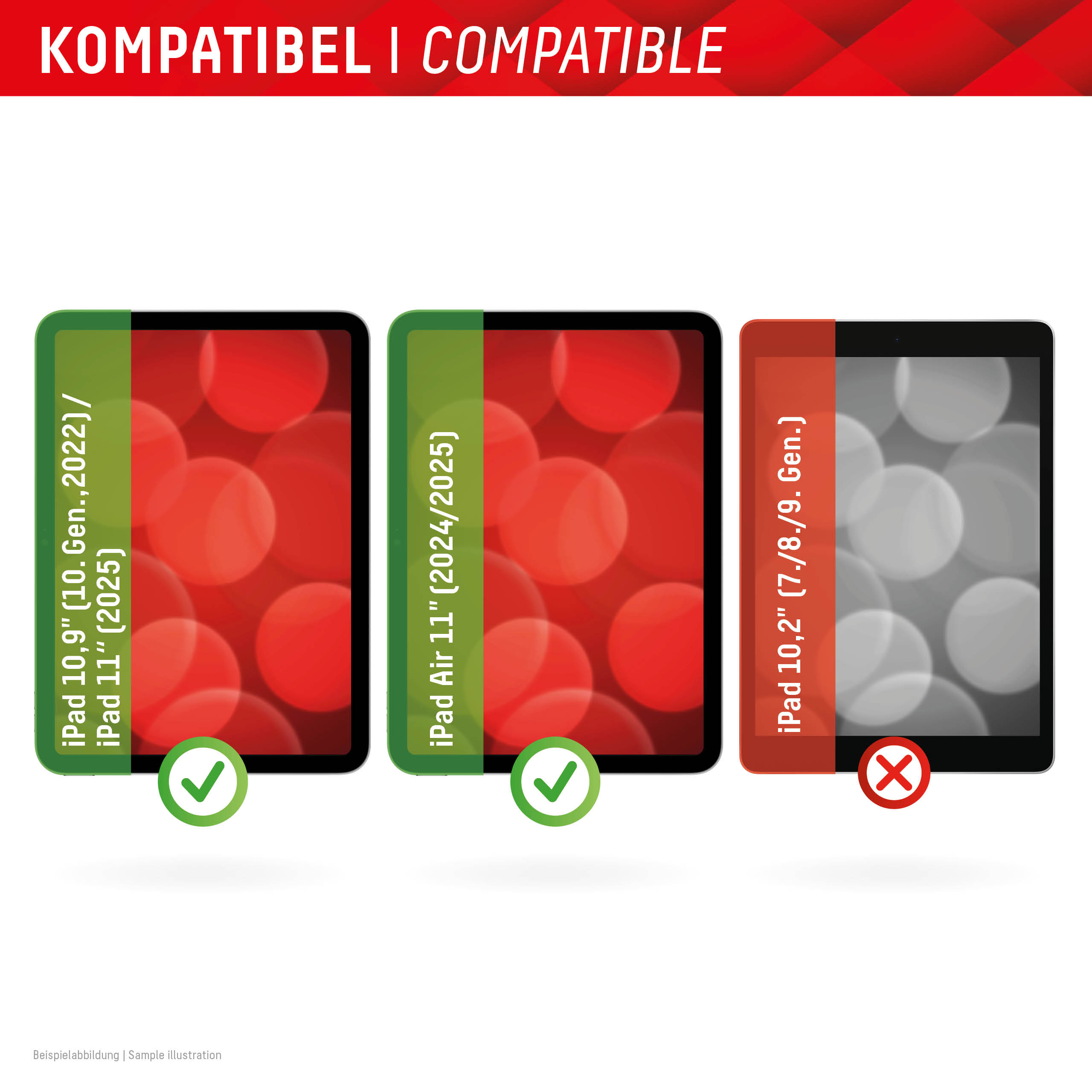 E.V.I. DISPLEX Tablet Privacy Safe Blickschutzfilter für iPad 10,9"/11"/Air 11" Schwarz