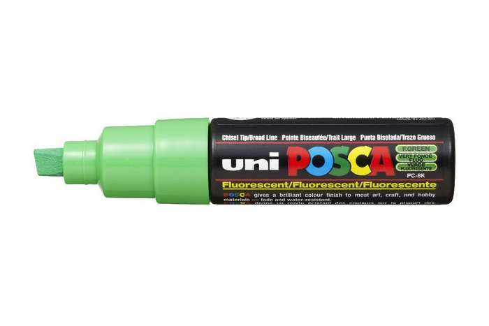 POSCA Pigmentmarker PC-8K Keilspitze 8 mm Neon Grün