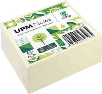 UPM Notes Haftnotiz 5820-01PG 75x75mm 400Bl. ge (5820-01PG)