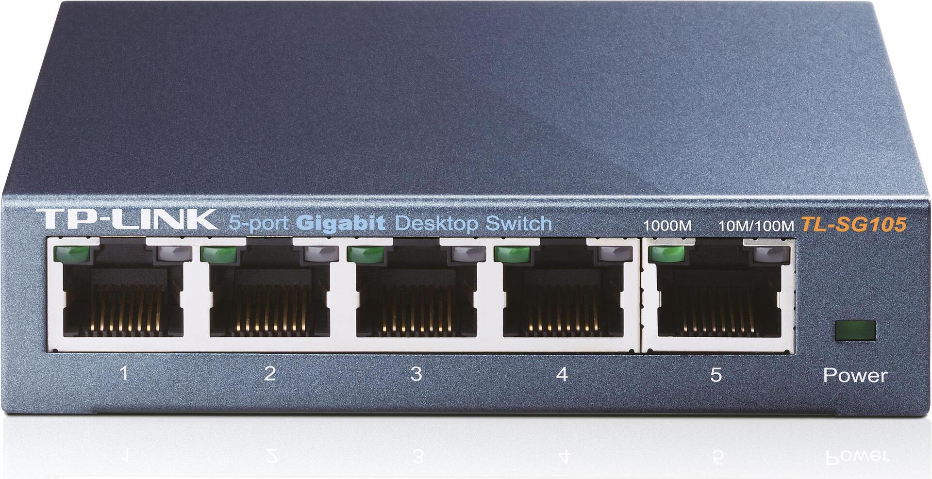 TP-Link TL-SG105 5-Port Gigabit Ethernet Switch Schwarz