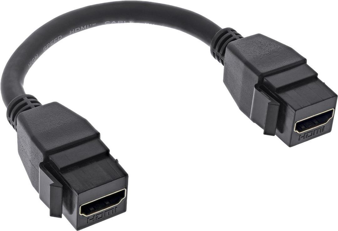 InLine HDMI-Kabel HDMI weiblich Keystone zu HDMI weiblich Keystone (76206B)