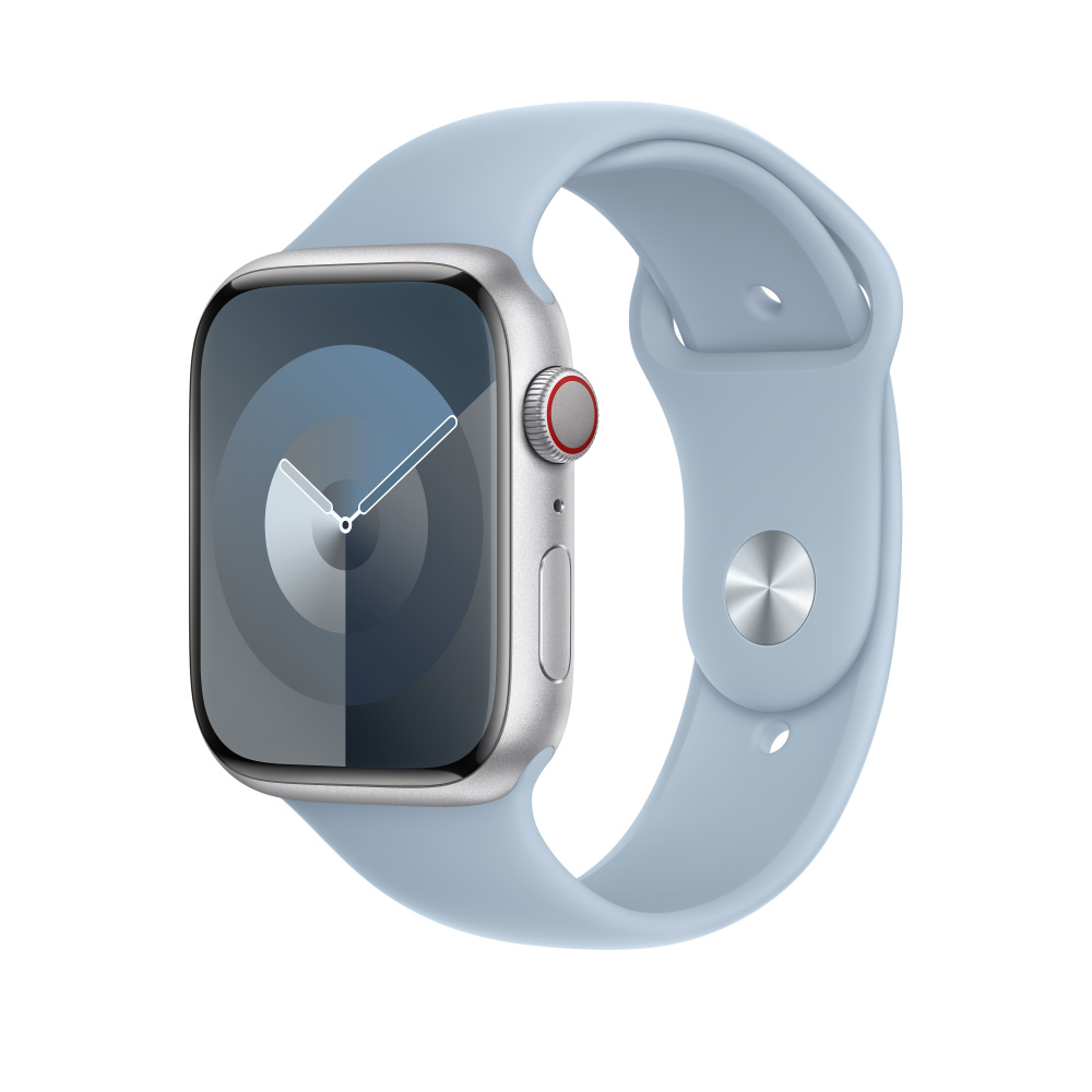Apple Sportarmband für Apple Watch 45 mm M/L Fluoroelastomer Hellblau