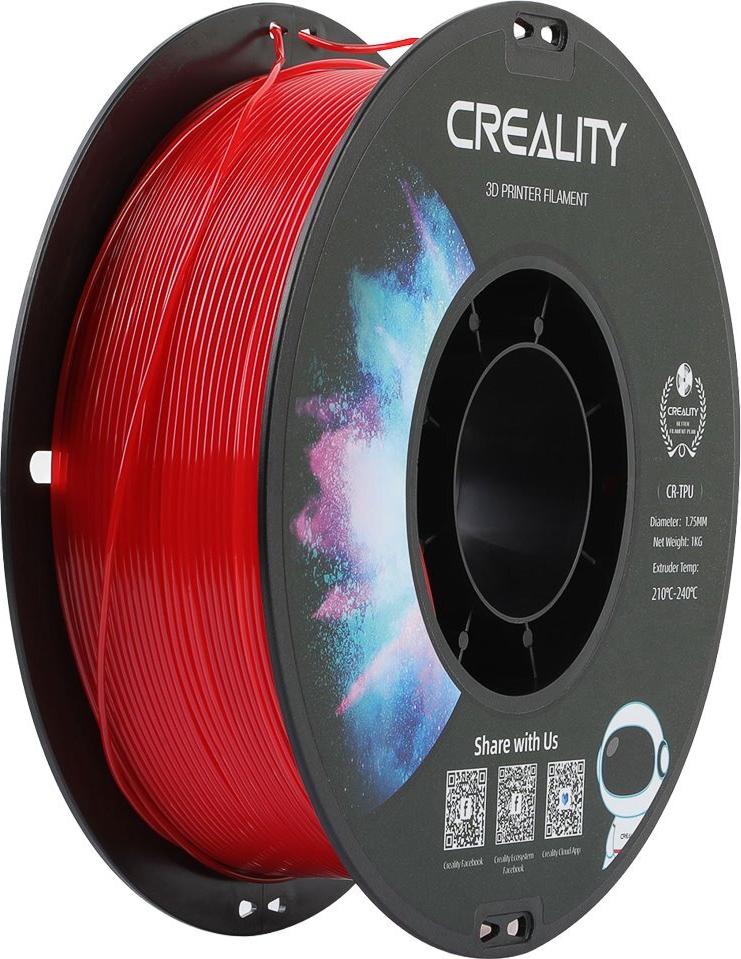 TPU-95A 1,75mm RED 1kg CREALITY CR 3D FILAMENT (3301040034)