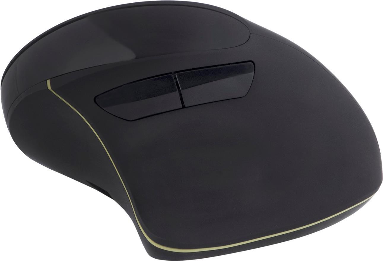 Port Designs PORT Connect Professional Vertikale Maus 2.4 GHz Bluetooth Schwarz
