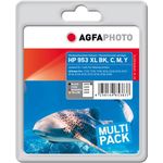 AgfaPhoto Ink Cart.replaces HP Ink 3HZ52AE No.953XL black,cyan,magenta,yellow für Officejet Pro 8210 (APHP953SETXL)