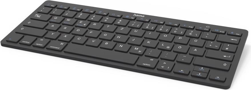 Hama Bluetooth®-Tastatur "KEY4ALL X510" schlanke Bluetooth-Tastatur zur mobilen Benutzung mit iOS-, Android- und Windows