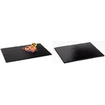 APS Naturschieferplatte (B)530 x (T)325 mm, anthrazit Materialstärke 6-9 mm, möbelschonende Füßchen an der - 1 Stück (990)