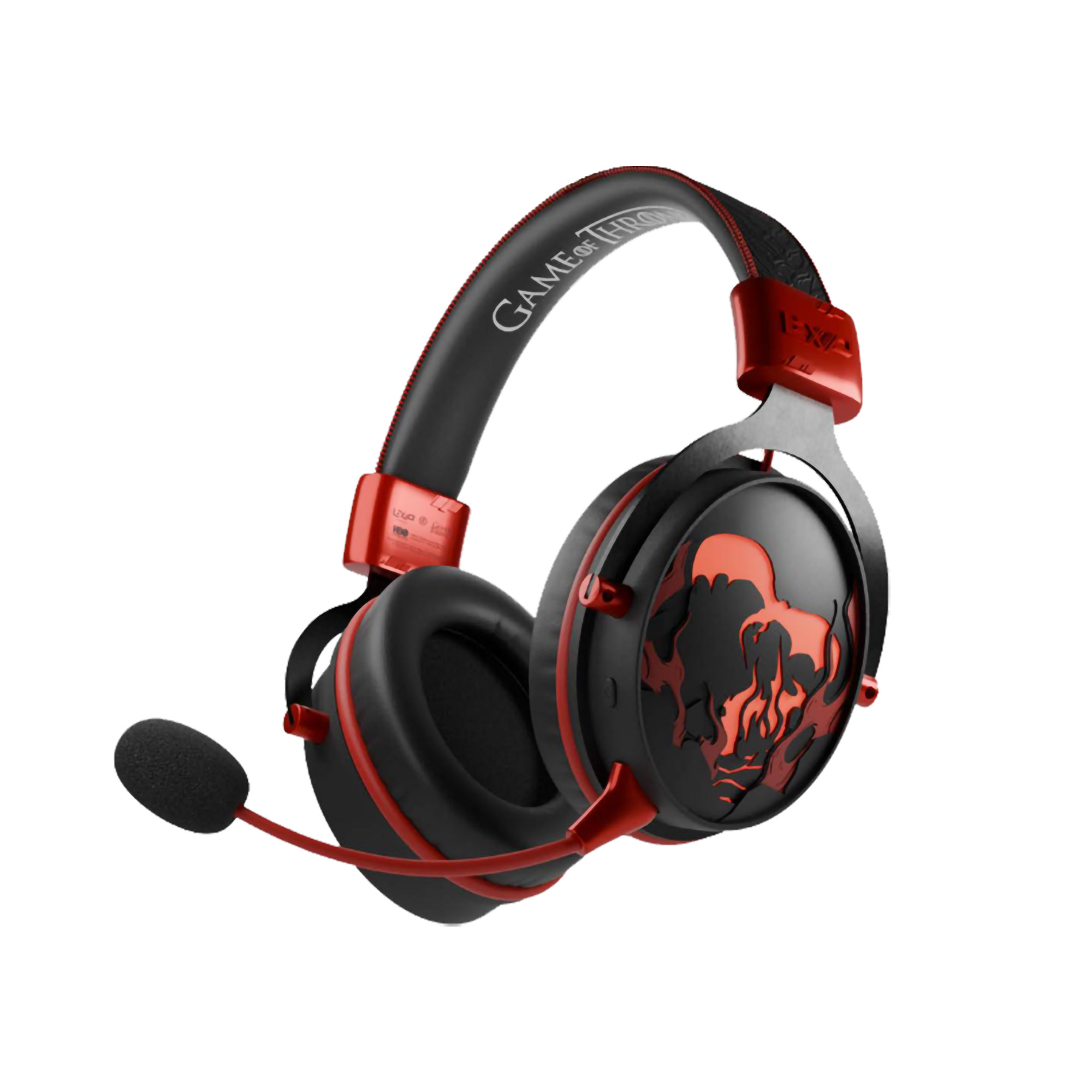 Lexip HBO Game of Thrones Dragon Gaming-Headset Bluetooth Verkabelt & Kabellos Schwarz Rot