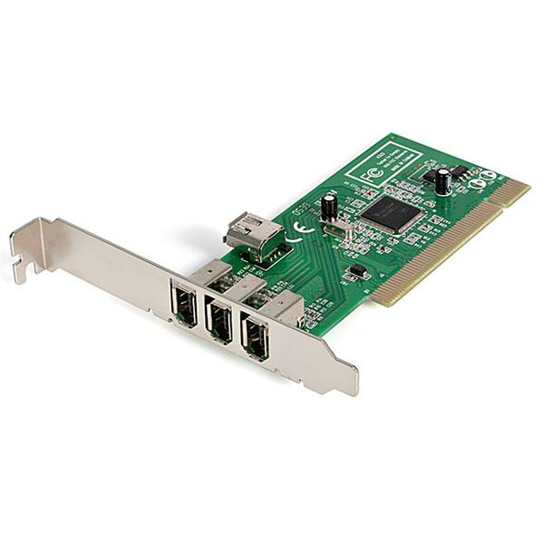StarTech.com PCI1394MP FireWire-Adapter PCI 400 Mbps Grün, Metallisch