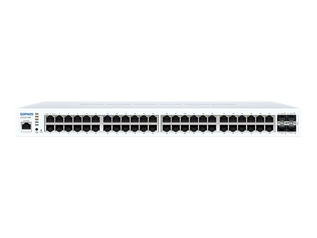 Sophos CS110-48P Managed Switch 48 Port PoE+ 4x 10G SFP+ 176 Gbps 1U Silber