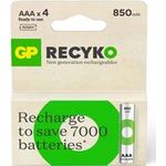 GP Battery ReCyko Micro AAA -Akku NiMH 850 mAh 1.2 V 4 St. (GPRCK85AAA099C4)