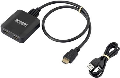 SpeaKa Professional SP-HDMIS-300 2 Port HDMI-Splitter Ultra HD-faehig 7680 x 4320 Pixel (SP-13457064)