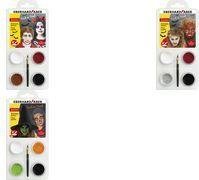 EBERHARD FABER Schminkset Halloween Teufel/Dracula gruselige Halloweenmasken zum Schminken, schnell - 1 Stück (579028)