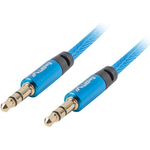 Lanberg CA-MJMJ-10CU-0020-BL Audio-Kabel 2 m 3.5mm Blau (CA-MJMJ-10CU-0020-BL)