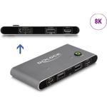 DeLOCK 11487 Tastatur/Video/Maus (KVM)-Switch Anthrazit (11487)