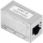 Modularadapter, Cat.6, RJ45 Bu./Bu. Adapter zum Verbinden von 2 Patchkabeln (272220)