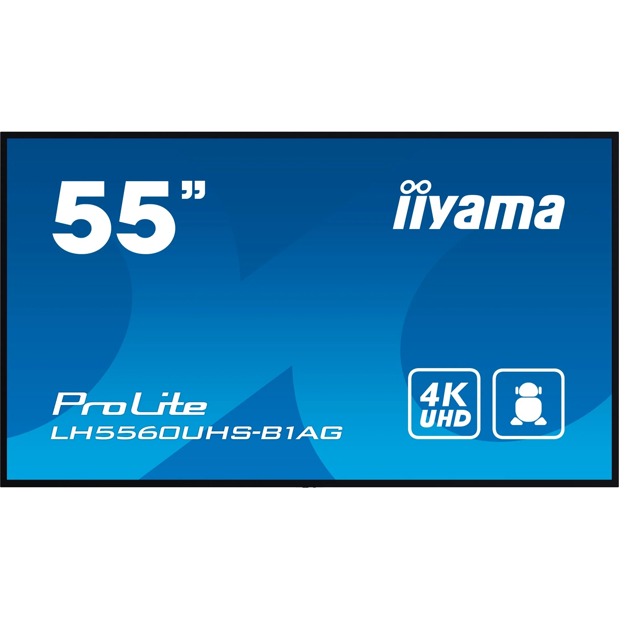 iiyama PROLITE Digitale A-Platine 139,7 cm (55") LED WLAN 500 cd/m² 4K Ultra HD Schwarz Eingebauter Prozessor Android 11 24/7 (LH5560UHS-B1AG)