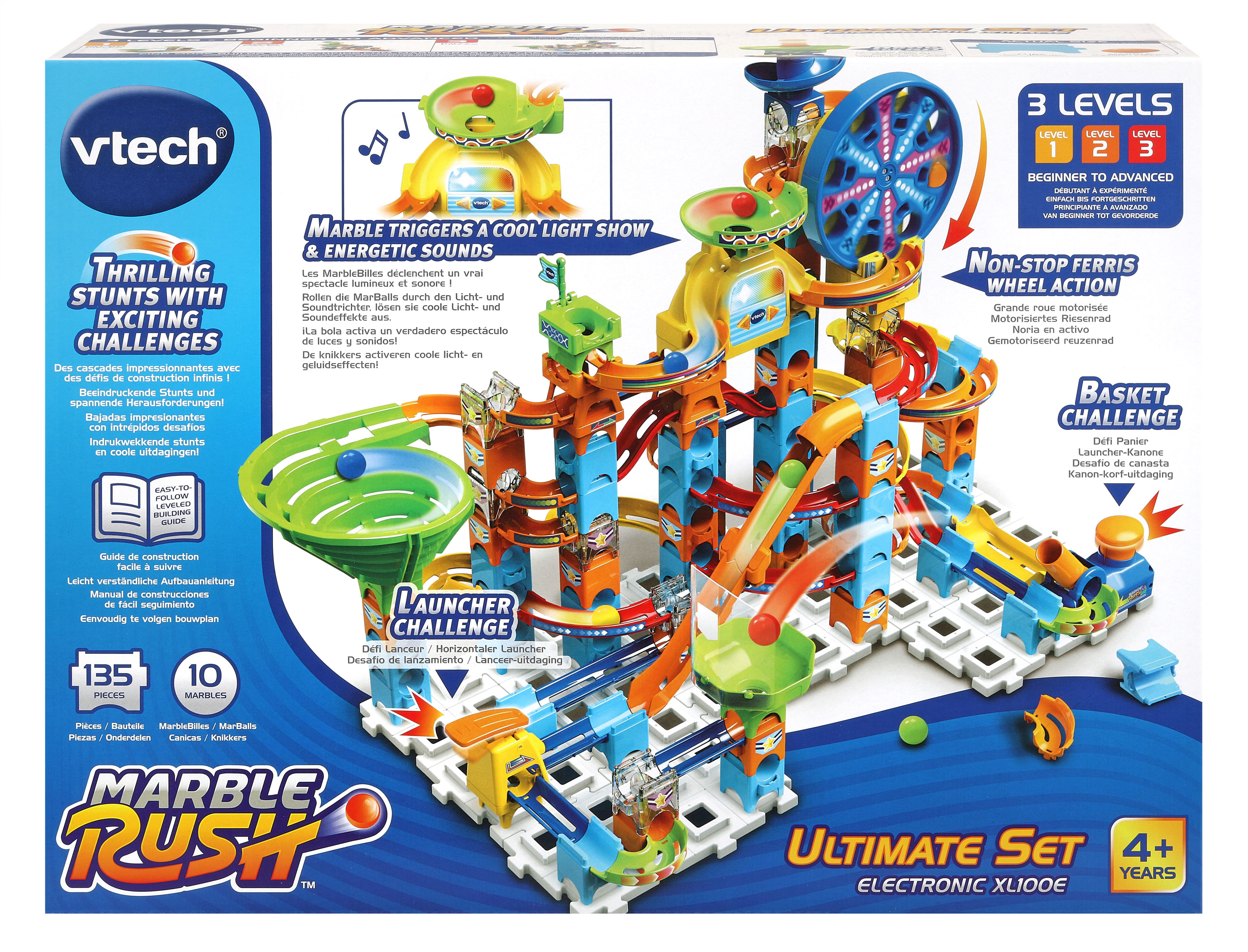 VTech Marble Rush Ultimate Set Electronic XL100E Lernspielzeug mit Ton Mehrfarbig