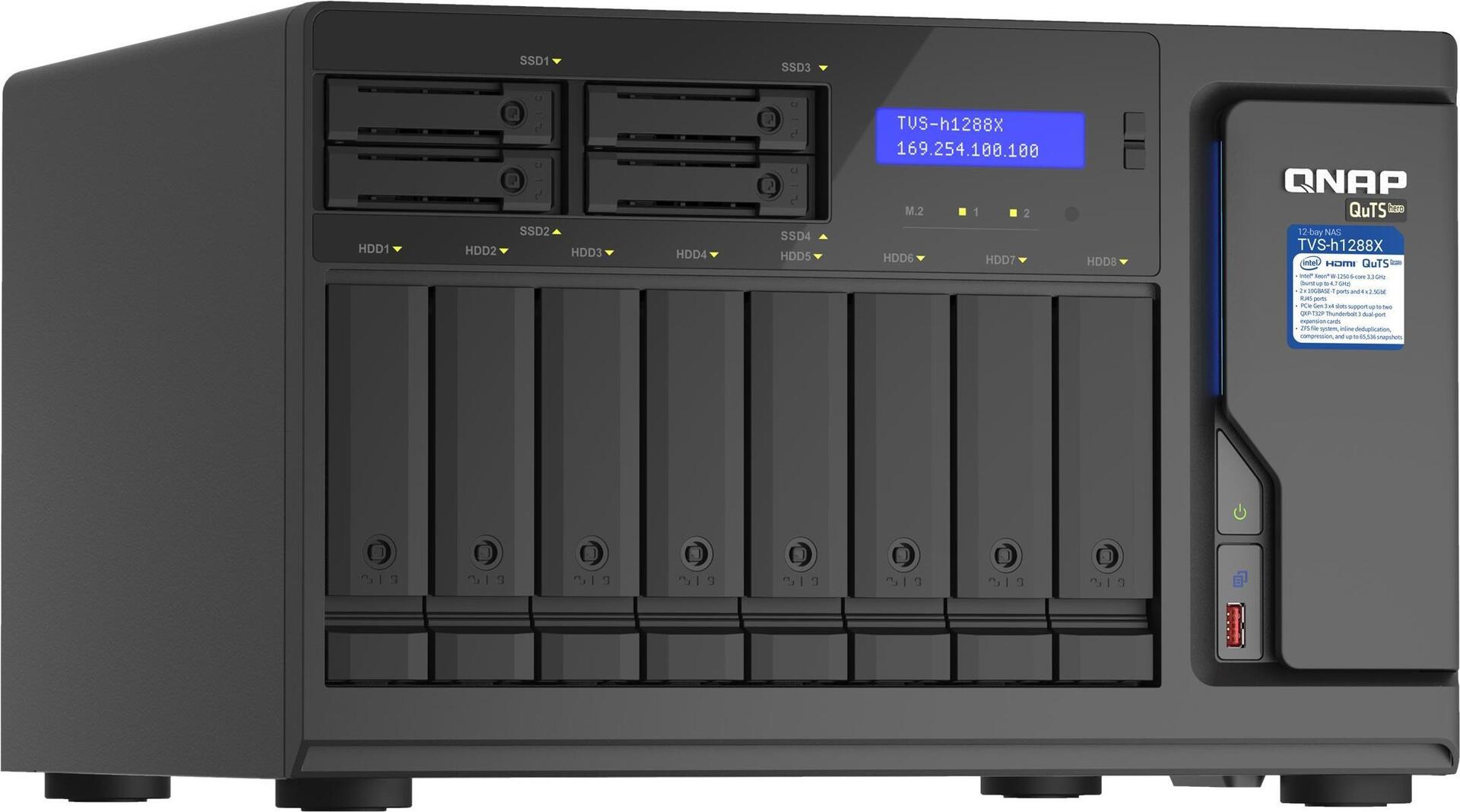 QNAP TVS-H1288X NAS-Server (TVS-H1288X-W1250-16G)