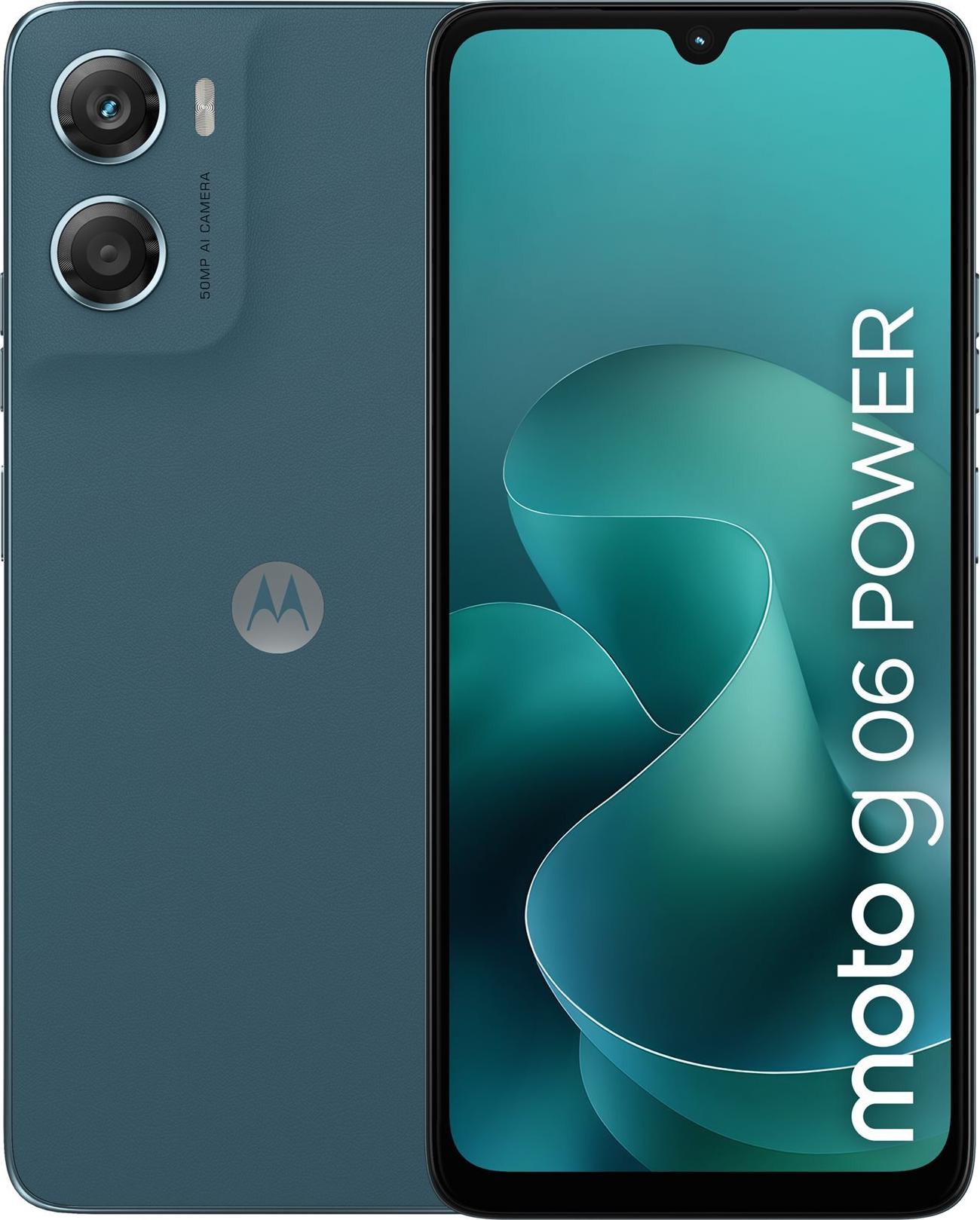 Motorola Moto G06 power Smartphone 6.88" Android 15 Dual SIM 4 GB RAM 64 GB 7000 mAh Pantone Wandbehang Blau