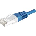 Patchkabel F/UTP, CAT.6a, blau, 25,0 m Für 10 Gigabit/s, mit besonders schmalem Knickschutz (859527)