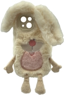 RealPower Flauschi 3 flauschige Handyhülle weiss iPhone 16 (495555)