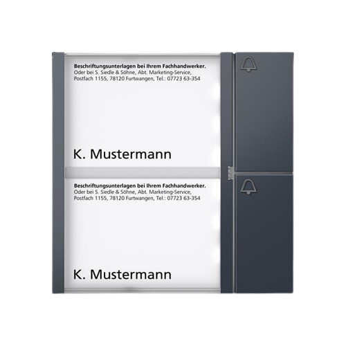 Siedle BTM 650-02 AG Ruftasten-Modul IP54 Anthrazit