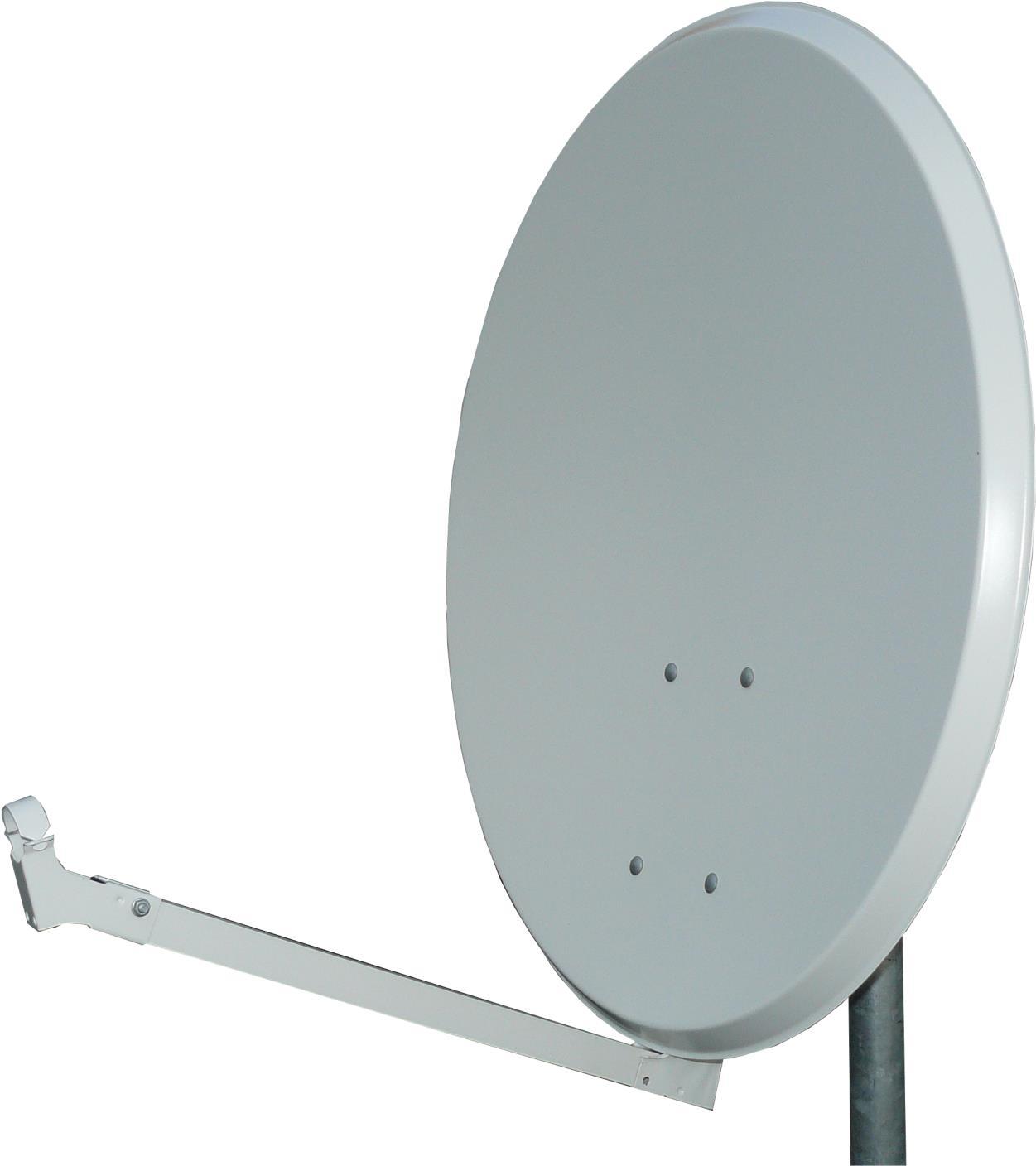 Televes Die neuen Easy-Line Satellitenantennen aus pulverbeschichteten Aluminiumerfüllen die von gewohnten Qualitäts- und Leistungsstandards.Die Rückenhalterung, der Feedarm und der LNB-Halter sind alle in derFarbe des Reflektors lackiert. (793202)