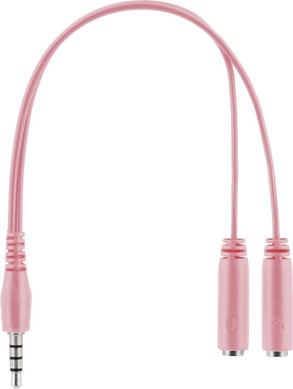 DELTACO GAMING Pink Line PH85 Gaming-Headset Kabelgebunden 3,5 mm Stereo Boom-Mikrofon Pink